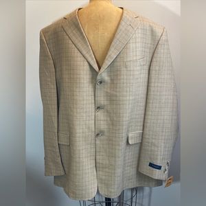 BURBERRY LONDON Kensington Mens Sport Coat Jacket New With Tags Size 50 Long